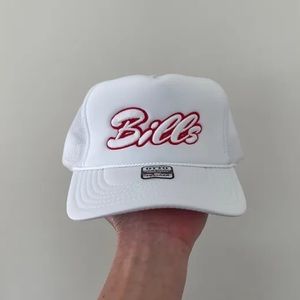 Brand new. White Unisex Foam Bills Trucker Hat.